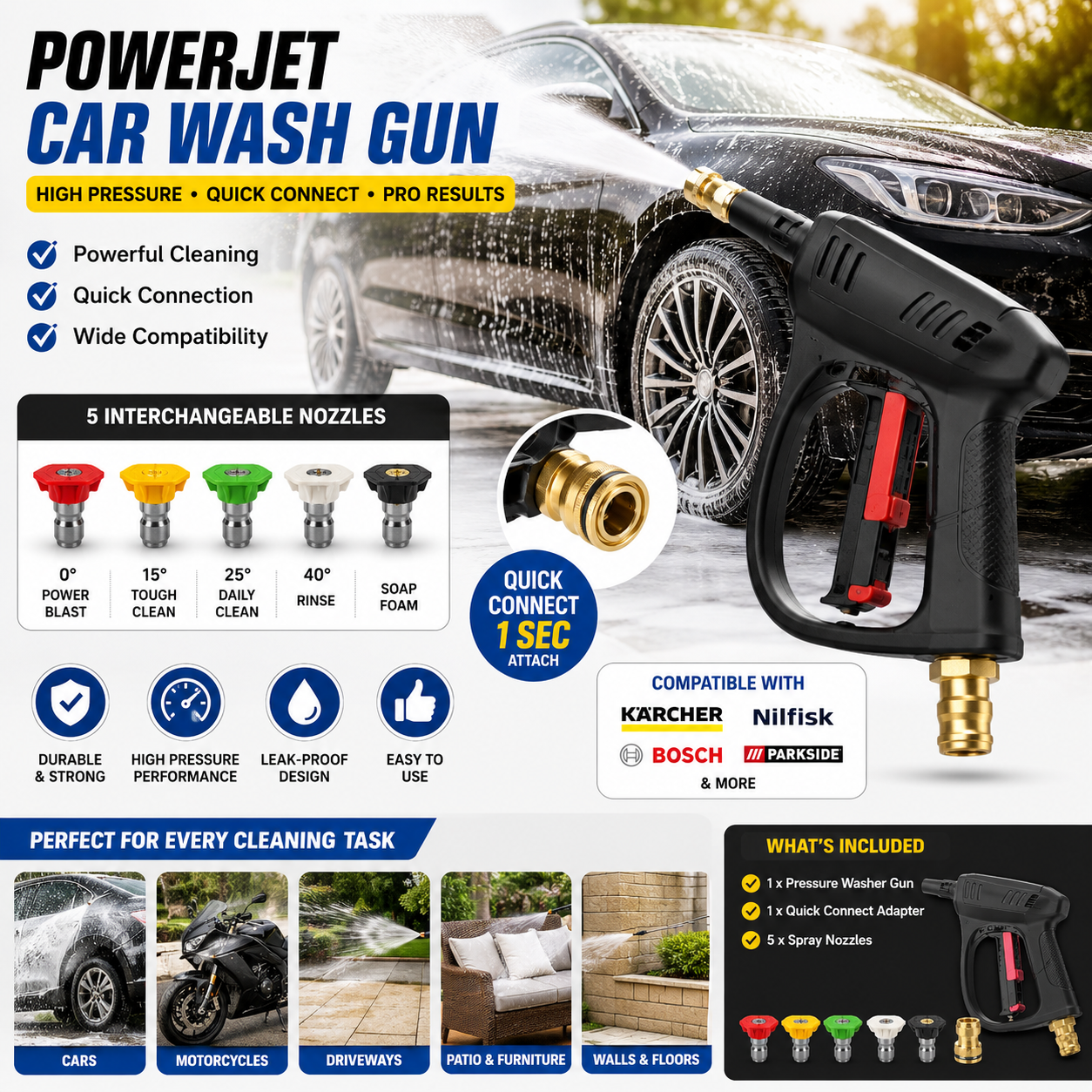  PowerJet Car Cleaning Gun
